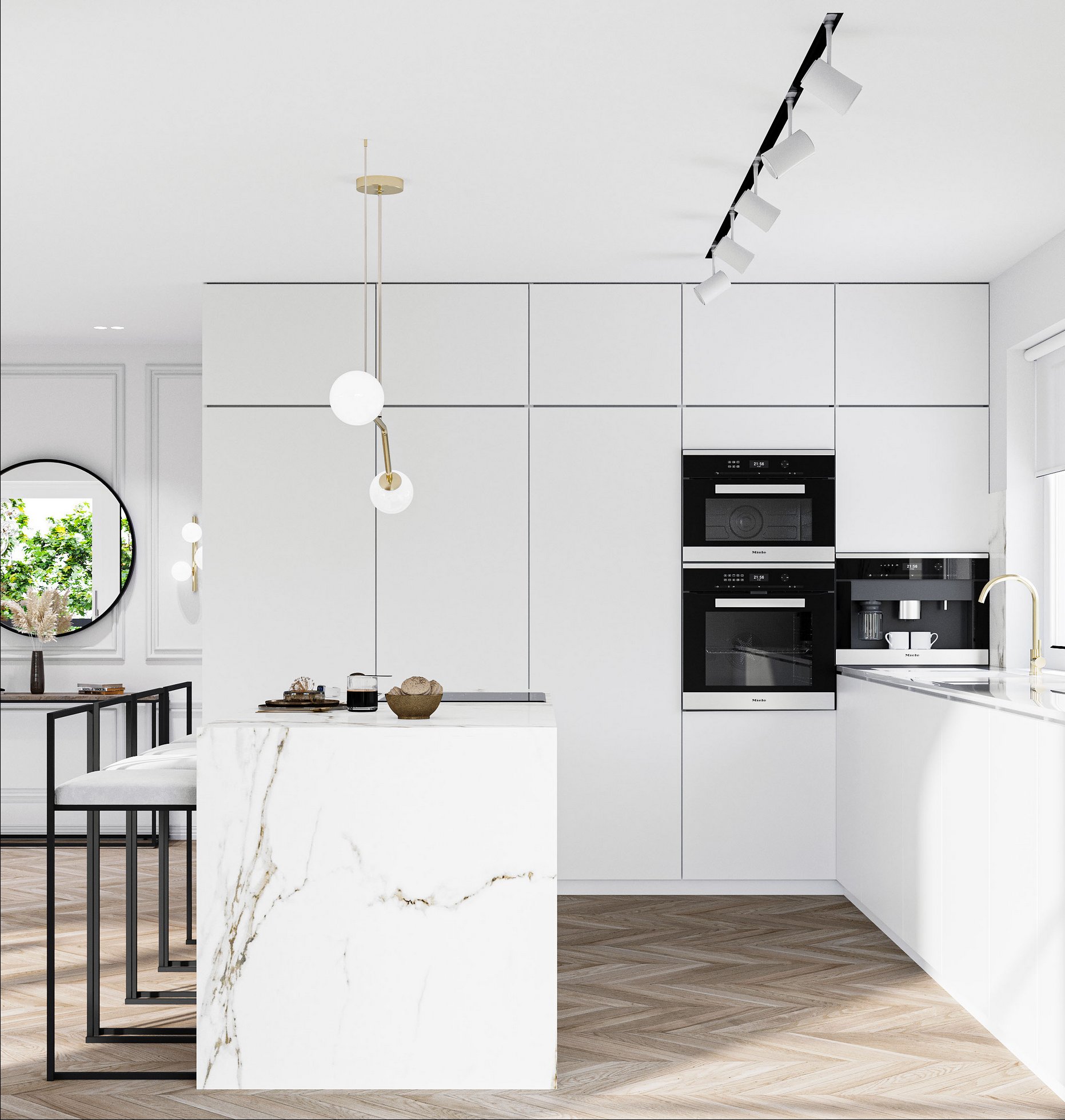 Cocina premium blanca Madrid